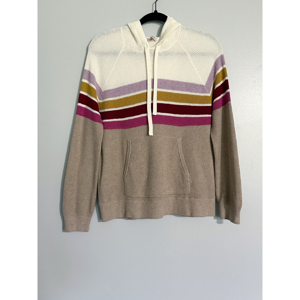 FAHERTY THROWBACK ORGANIC COTTON & CASHMERE SWEATER HOODIE